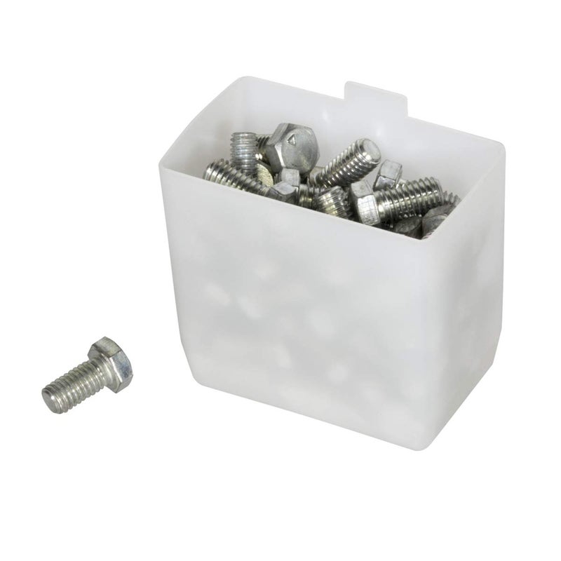 Akro-Mils 30101 Plastic Bin Cup Storage for Sorting Small Parts In Shelf Bins, (2-Inch x 3-1/4-Inch x 3-Inch), White, Case of 48 - Image 4